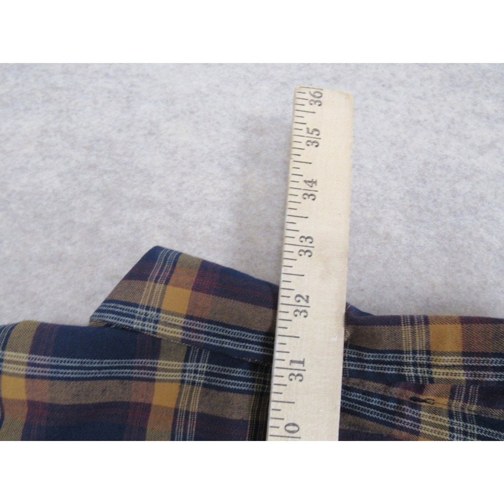 Royal Robbins Mens XXL Active Fit Plaid Snap Front Hiking Shirt Blue Yellow - Picture 8 of 8